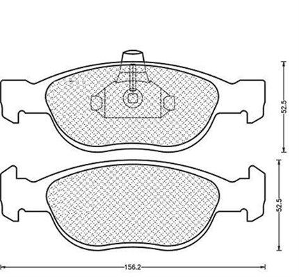 MAGNETI MARELLI Комплект тормозных колодок, дисковый тормоз 430216171164